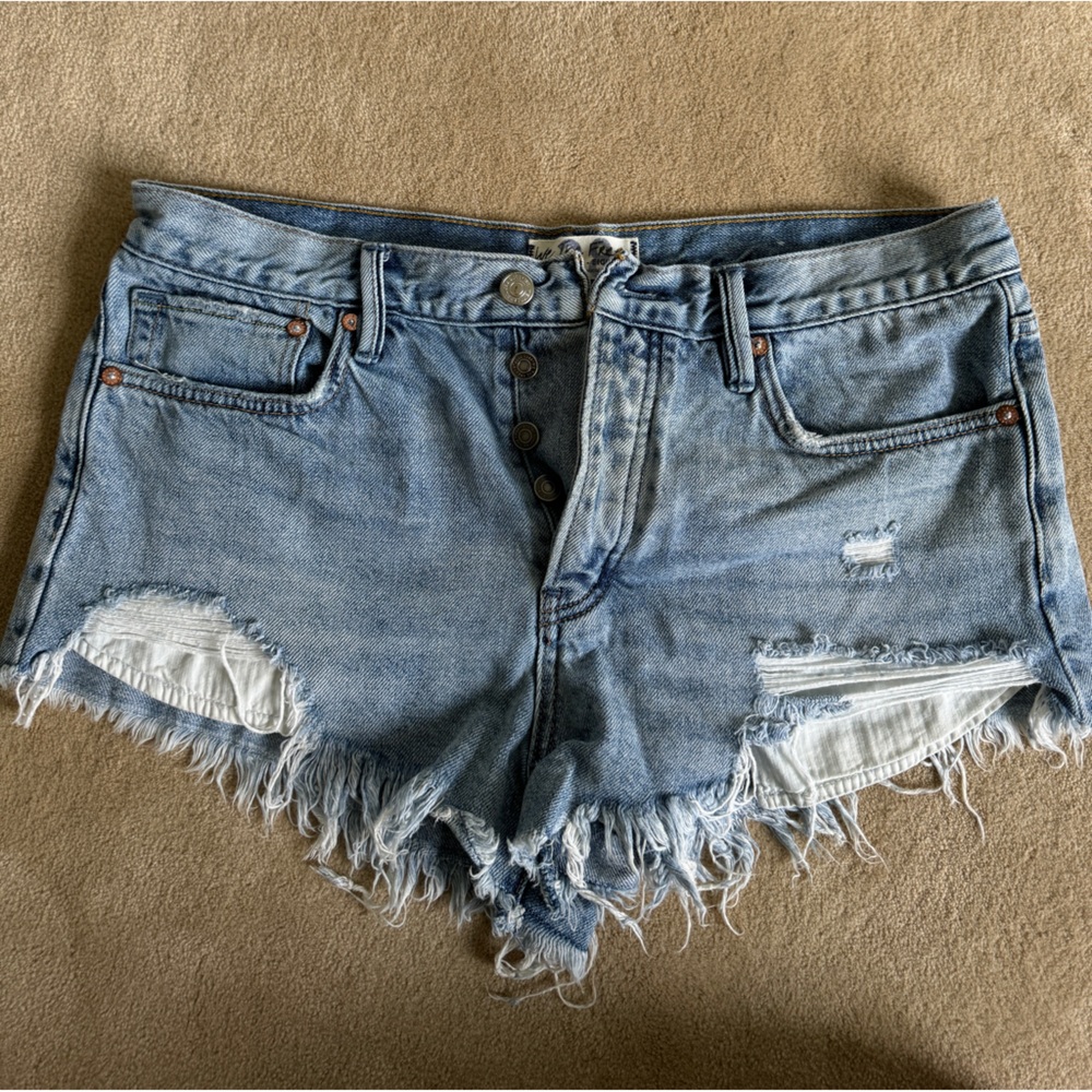 Free people jean shorts